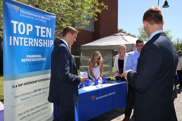 Northwestern Financial is one of the many top-notch companies that recruit on campus.