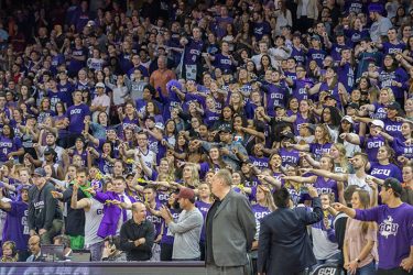 The combination of Danuser and the Havocs turns up the volume at GCU basketball games. (Photo by Slaven Gujic)