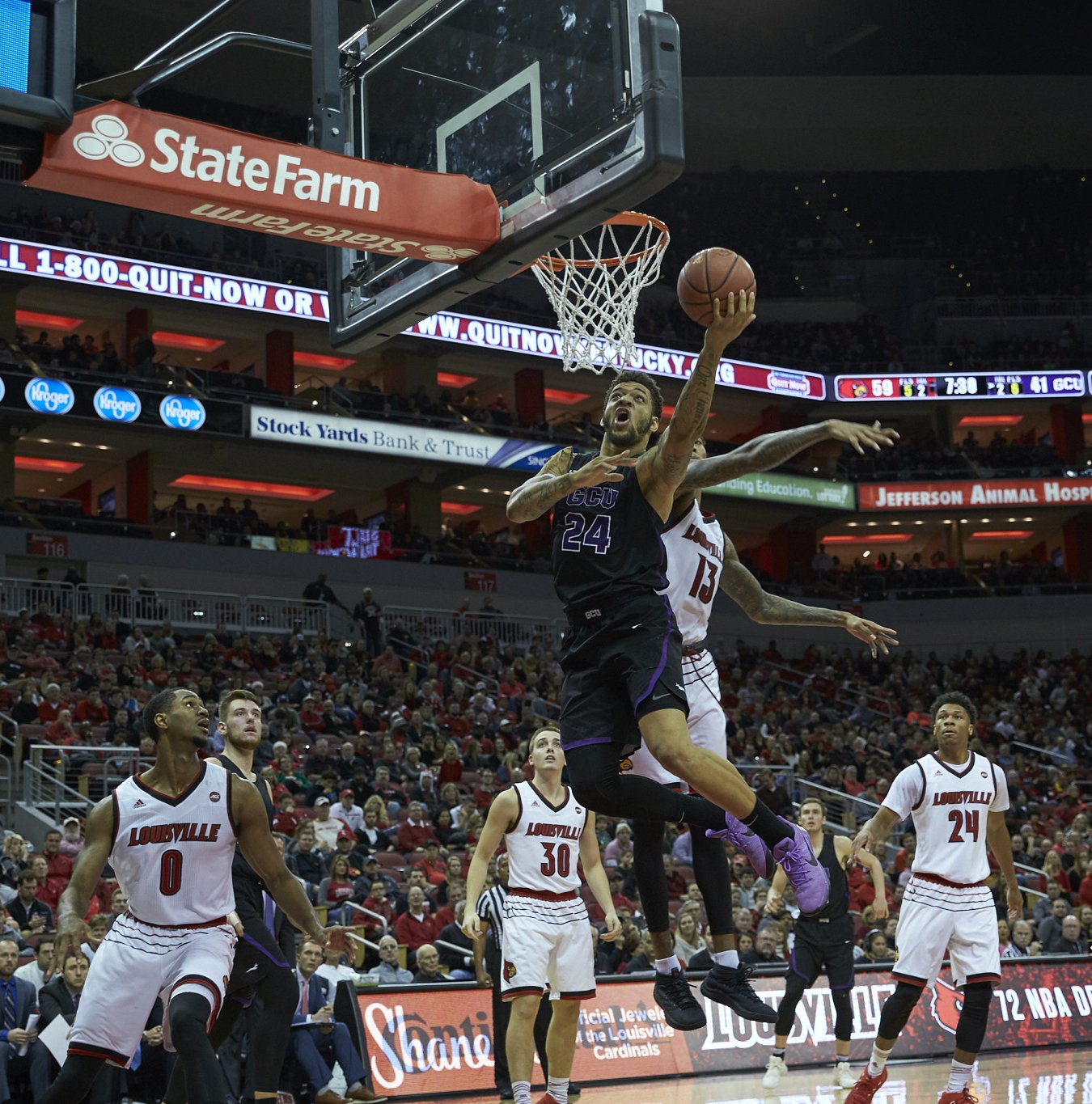 Slideshow: Men&#39;s basketball vs. Louisville - GCU Today