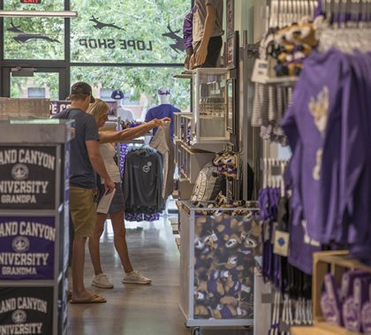 Grand Canyon University's new Lope Shop opened Wednesday