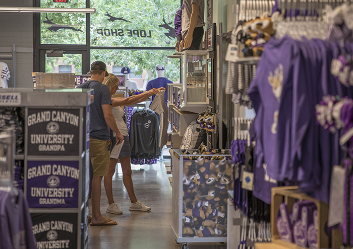 Grand Canyon University's new Lope Shop opened Wednesday